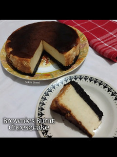 Foto resep Brownies Burnt Cheesecake