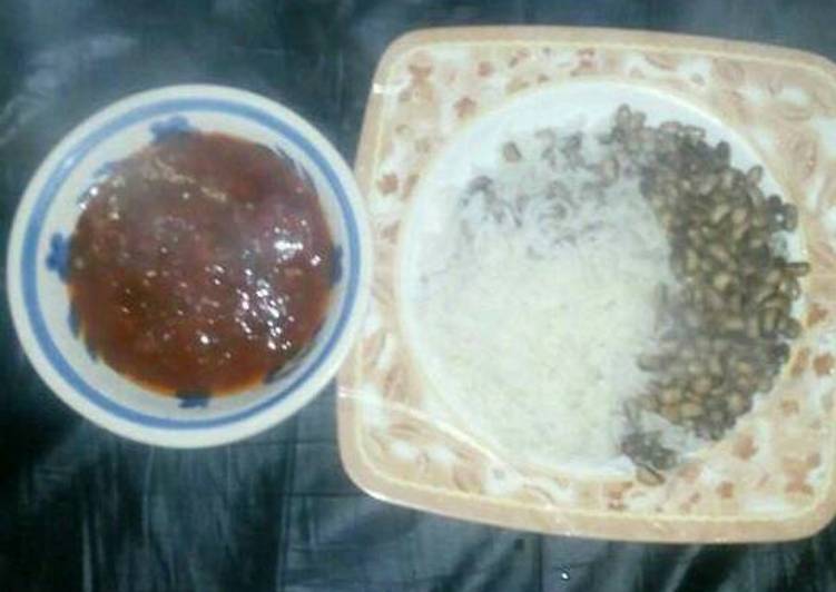 Bean rice and stew