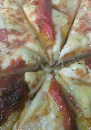 Una foto de Pizza casera