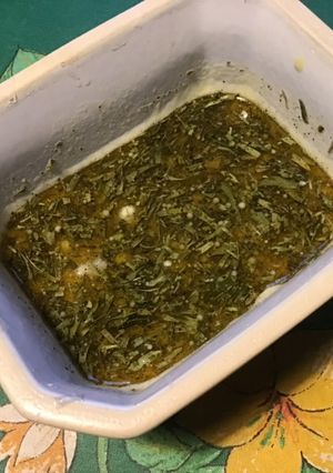 Une photo de Marinade fruitée citron pamplemousse à la moutarde et estragon (pour légumes)
