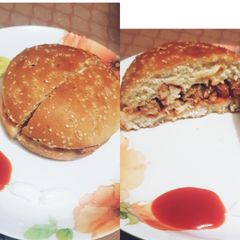 A picture of Mashed Chicken Burger.