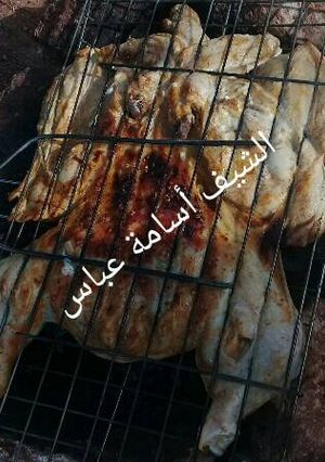 صورة لوصفة دجاج مشوي على الفحم Grilled chicken on charcoal