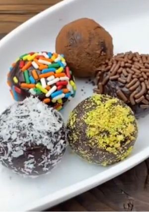 صورة لوصفة كرات الشوكولاتة 🍫