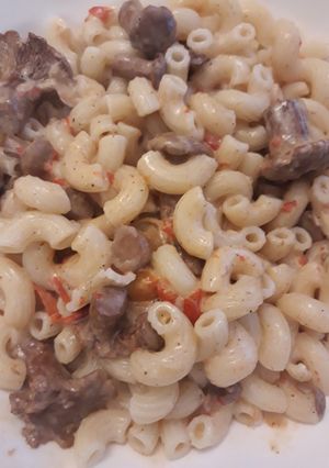 Tejszínes rókagomba pörkölt recept fotója