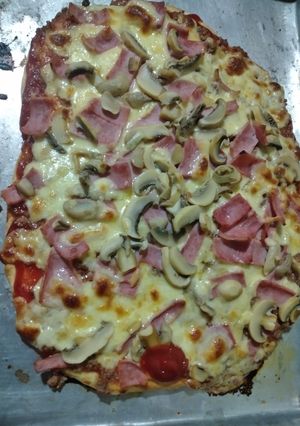 Una foto de Pizza