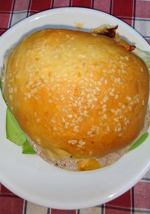 Hình của món Hamburger cho bé.
