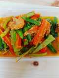 Acar timun, wortel, buncis segar