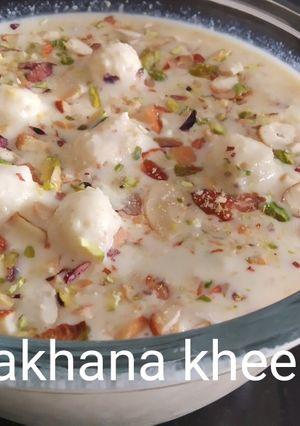 A picture of Makhana kheer.