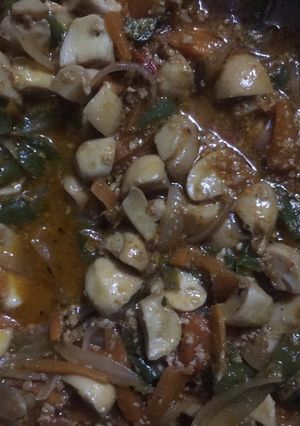 A picture of Spicy Masala Mushrooms.