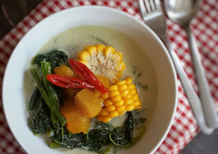 Langkah meracik Gangan belamak (sayur bersantan), Menggugah Selera