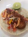 Tacos de camarón capeado