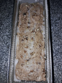 Una foto de Budín de harina integral y nueces