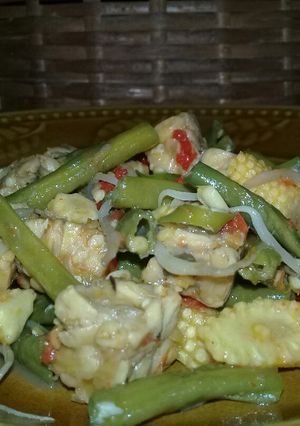 Foto resep Tumis kacang jagung muda