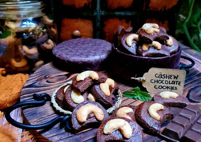 Cara Gampang Membuat Cashew chocolate cookies, Bisa Manjain Lidah