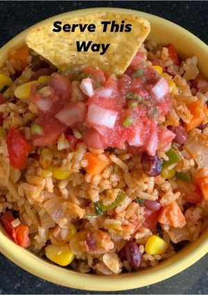 A picture of Basmati Brown Rice Mexican Pulao.