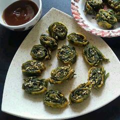 A picture of Spinach patra.