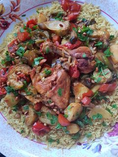 صورة لوصفة الدجاج بالخضار الرائع 😋😋