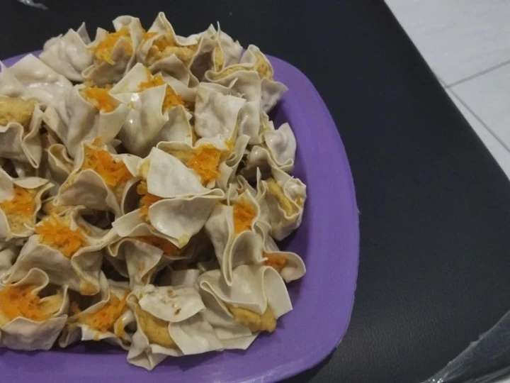 Cara Sederhana Menyiapkan Resep  Dimsum ayam dan udang yang Sempurna, Lezat Sekali