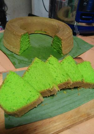 Foto resep Bolu pandan panggang ukuran sendok
