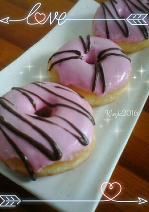 Foto resep Eggless Donat irit No Knead (tanpa ulen dan telur) 3 versi