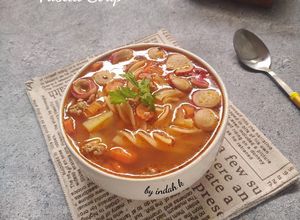 Foto resep Bolognaise Fusilli Soup