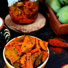 A picture of Spicy Mango Carrot & Chilli Pickle.