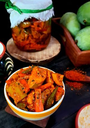 A picture of Spicy Mango Carrot & Chilli Pickle.