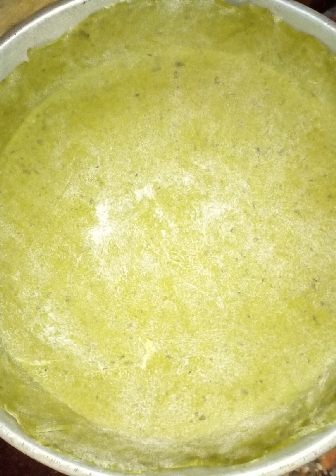 Una foto de Masa saludable de espinaca para tarta