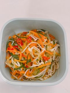 涼拌金針菇小黃瓜 的食譜成品照片