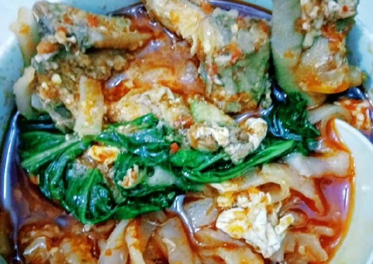 Resep Seblak kwetiau ceker pedes Anti Gagal