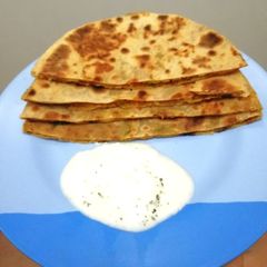 Mixed veg paratha A picture of Mixed veg paratha.