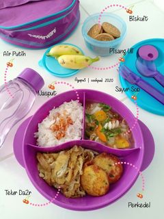 Foto resep Nasi Bekal (Bento) Sayur Sop