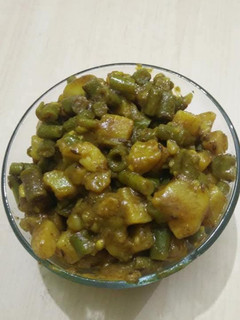 A picture of Beans Sabji.