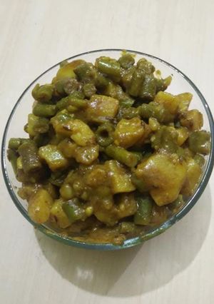 A picture of Beans Sabji.