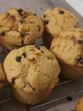 Muffins au beurre de cacahuètes et pépites de chocolat noir