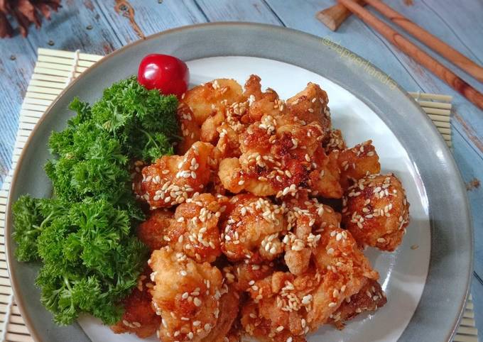 Langkah Mudah untuk Menyiapkan Korean Honey Butter Chicken, Enak Banget