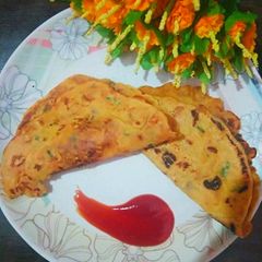 A picture of Besan ka chilla.