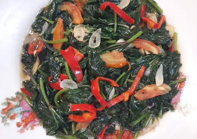 Anti Ribet, Memasak Tumis Daun Ubi Jalar / Ketela Rambat Yang Enak