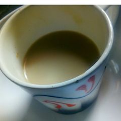 A picture of Instant hot coffee.