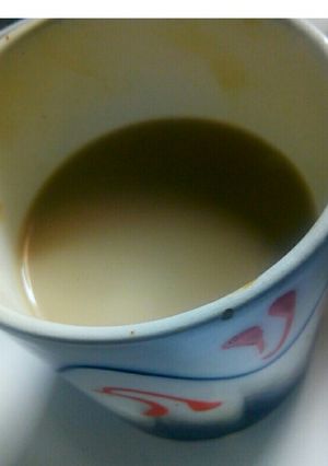 A picture of Instant hot coffee.