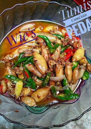 Foto resep Tumis "cumi asin" pedas