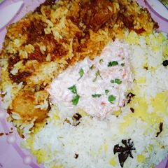 A picture of Mutton Biryani.