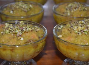 Una foto de Shole zard postre irani