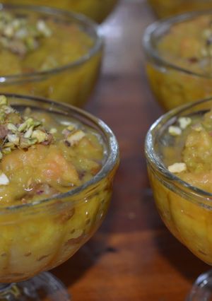 Una foto de Shole zard postre irani