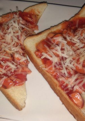 Foto resep Pizza Roti Tawar Teflon Simple