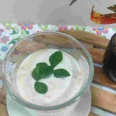 A picture of Hung curd raita.