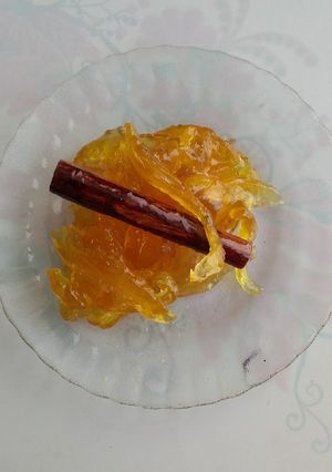 Una foto de Papayuela Crujiente en dulce