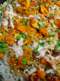 A picture of Barbeque rice.