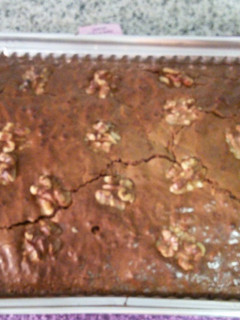 Una foto de Brownie de nueces