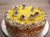 Tarta de limón y nata